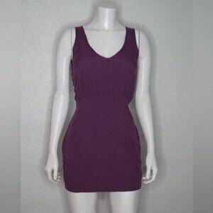 Purple Backless Caged Dress Size S